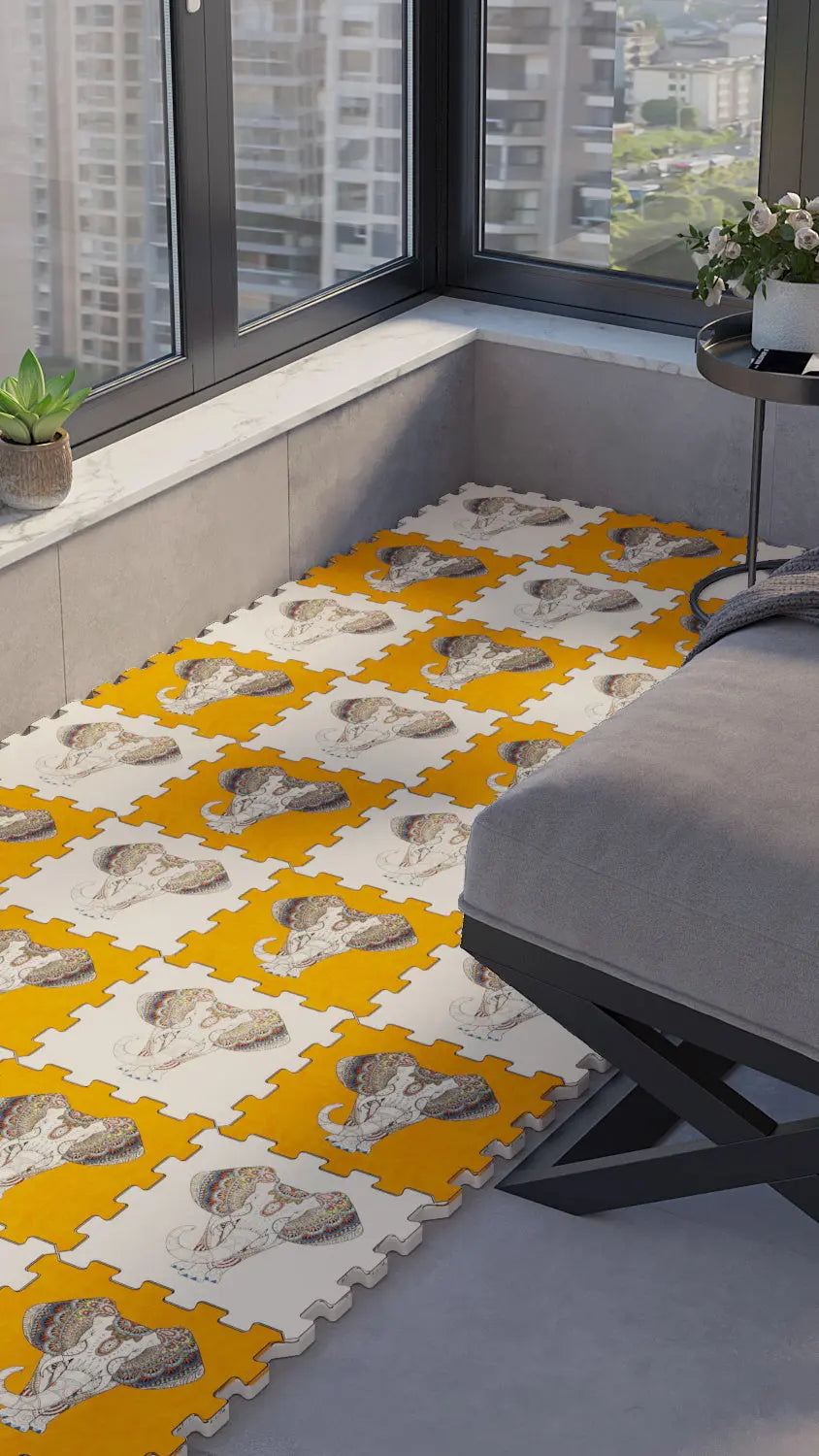 Baskılı Mutfak ve Balkon modelleri Yapboz Halı