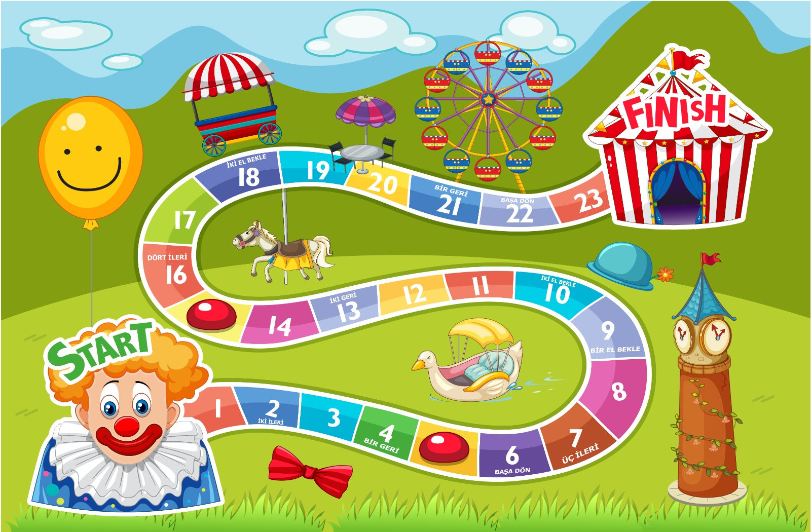 Eğitici Oyun Yapboz Puzzle Halısı