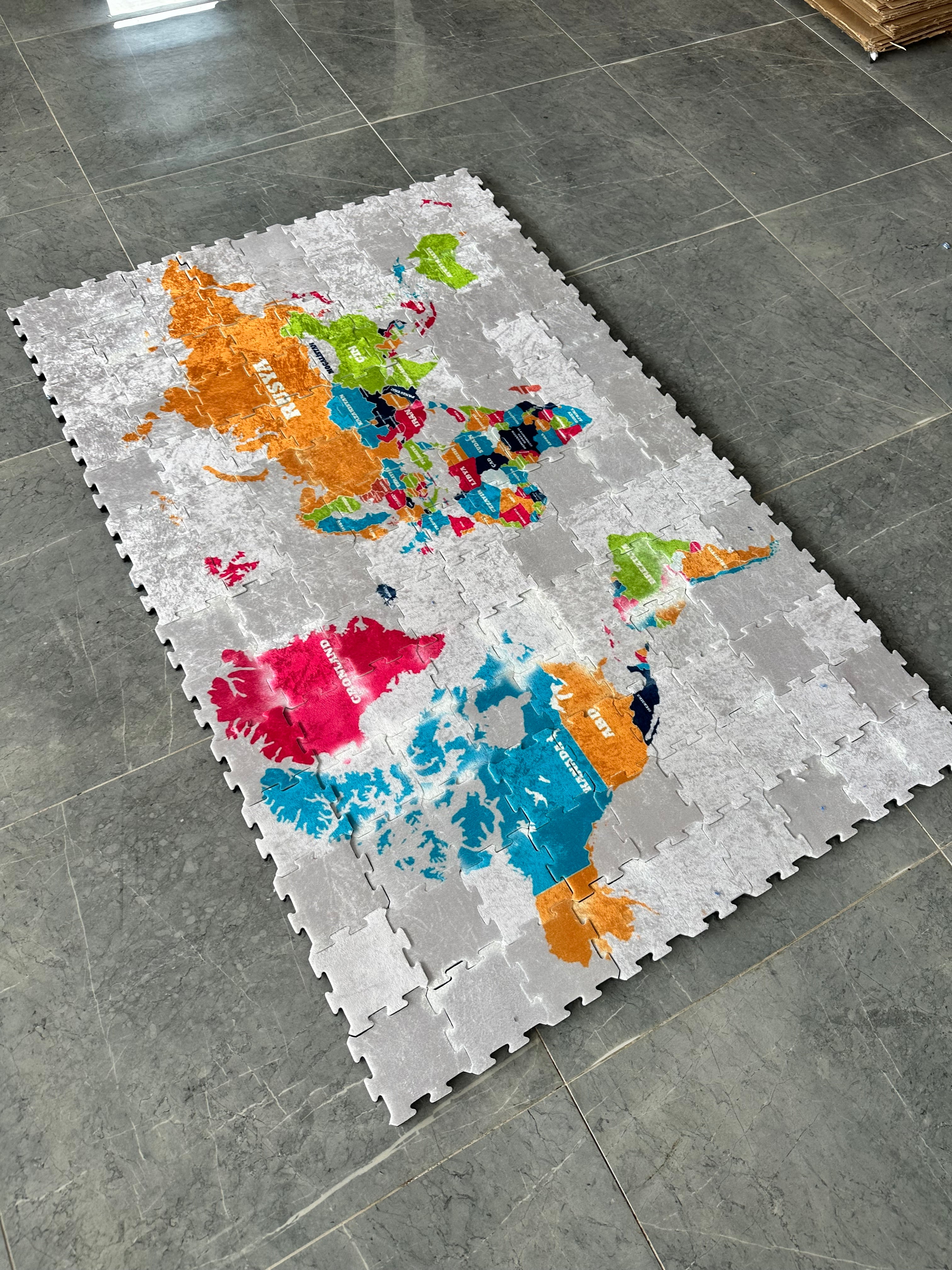 Eğitici Oyun Yapboz Puzzle Halısı