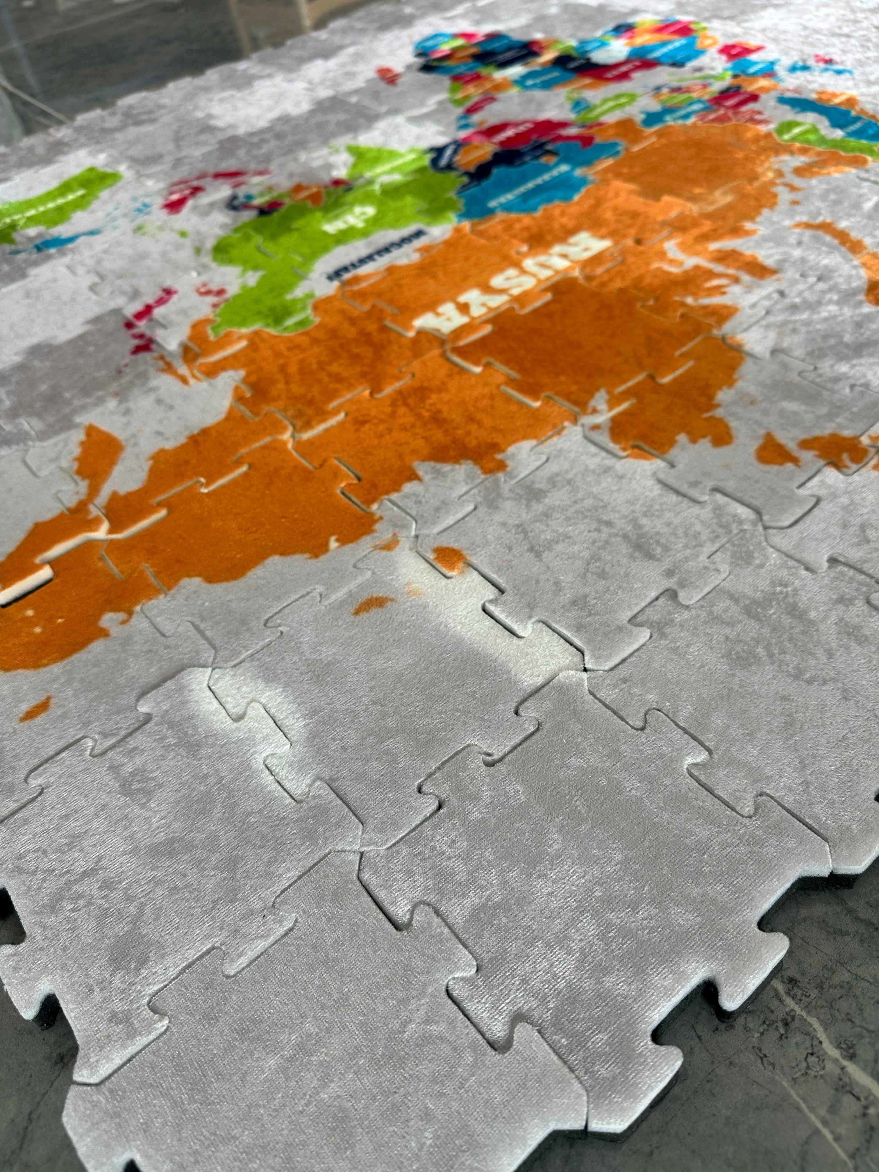Eğitici Oyun Yapboz Puzzle Halısı
