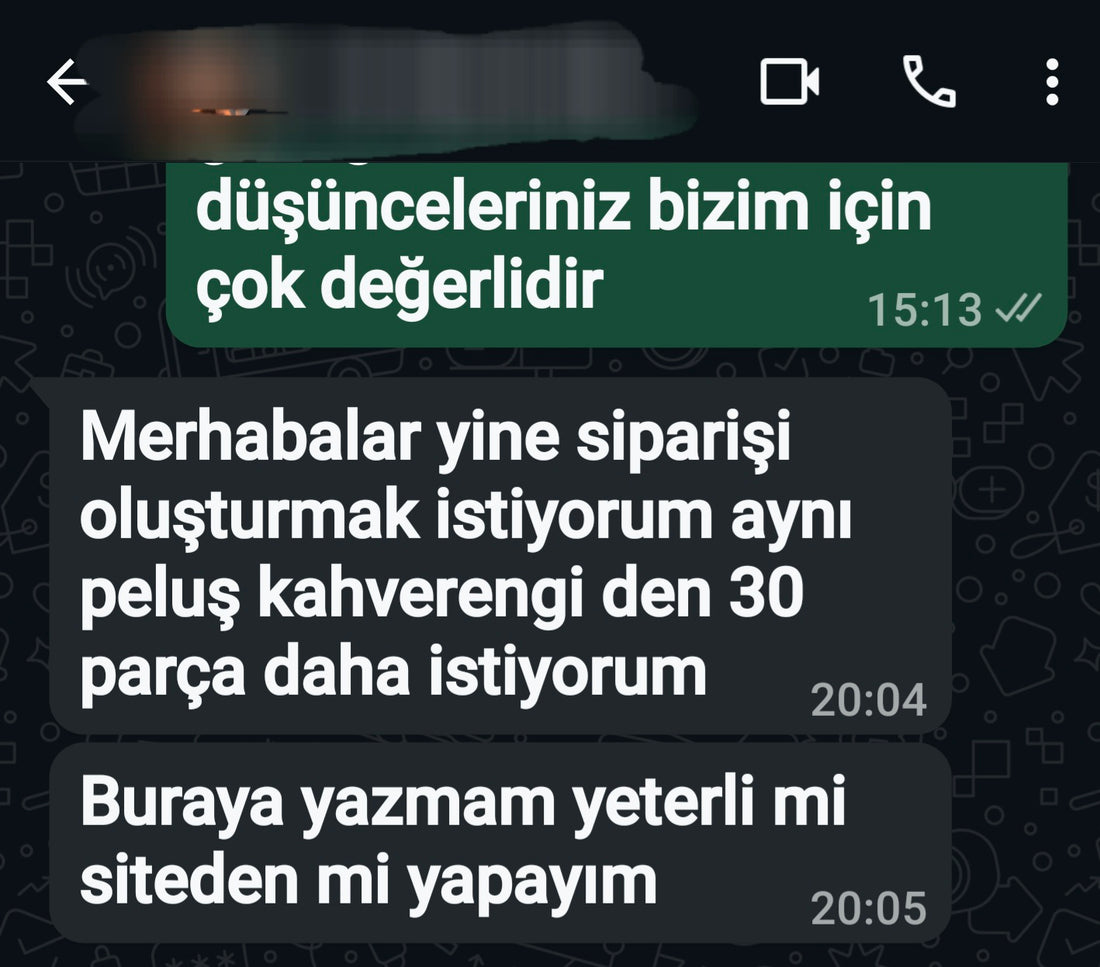 Yapboz Halı WhatsApp müşteri geri bildirimi 8
