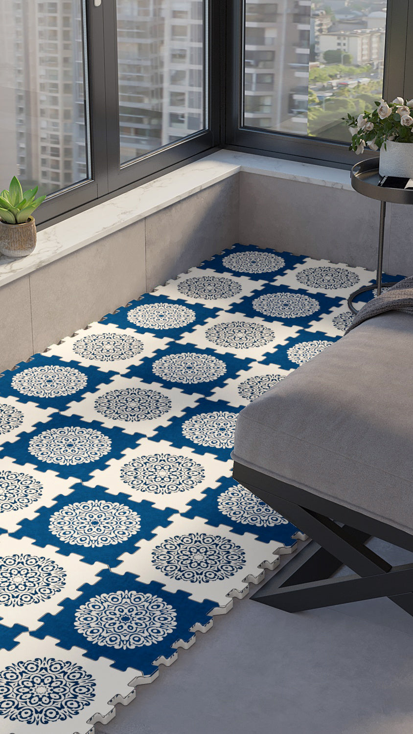50 x 50 cm 4 Adet BASKILI Mutfak, Balkon ve Oturma Odası Yapbozhalı