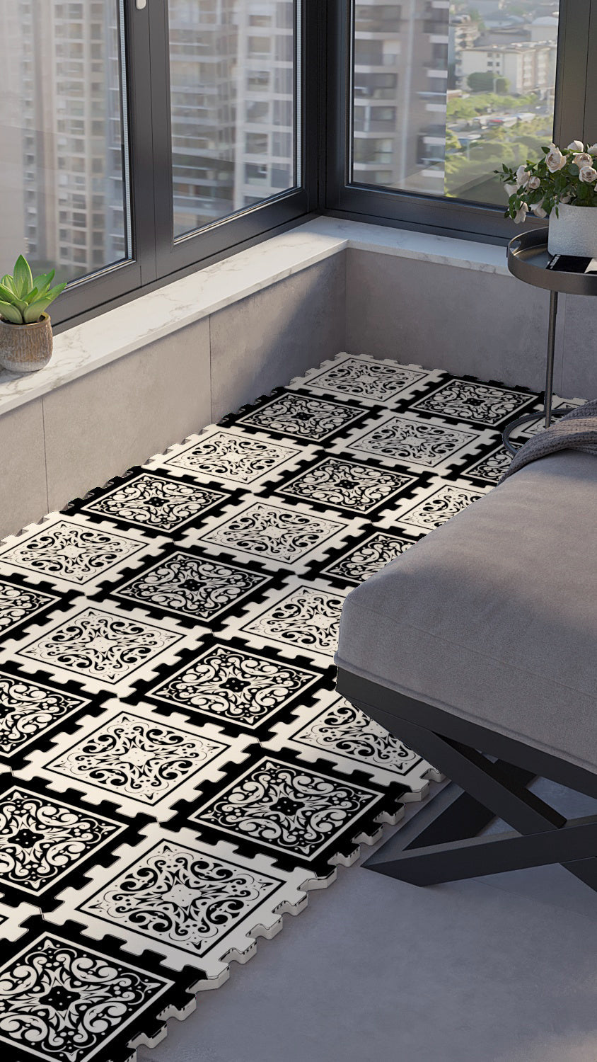 50 x 50 cm 4 Adet BASKILI Mutfak, Balkon ve Oturma Odası Yapbozhalı