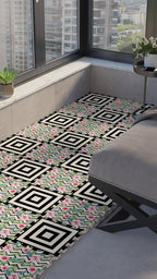 50 x 50 cm 4 Adet BASKILI Mutfak, Balkon ve Oturma Odası Yapbozhalı