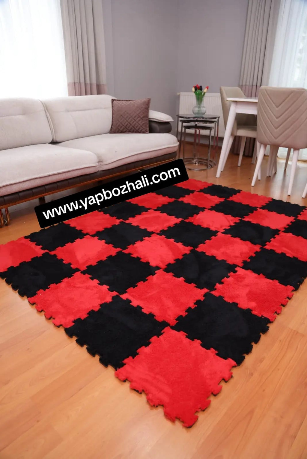 31 X 31 cm 10 Adet PELÜŞ KOMBİN YAPBOZ PUZZLE HALILAR Yapbozhalı