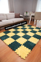 31 X 31 cm 10 Adet PELÜŞ KOMBİN YAPBOZ PUZZLE HALILAR Yapbozhalı