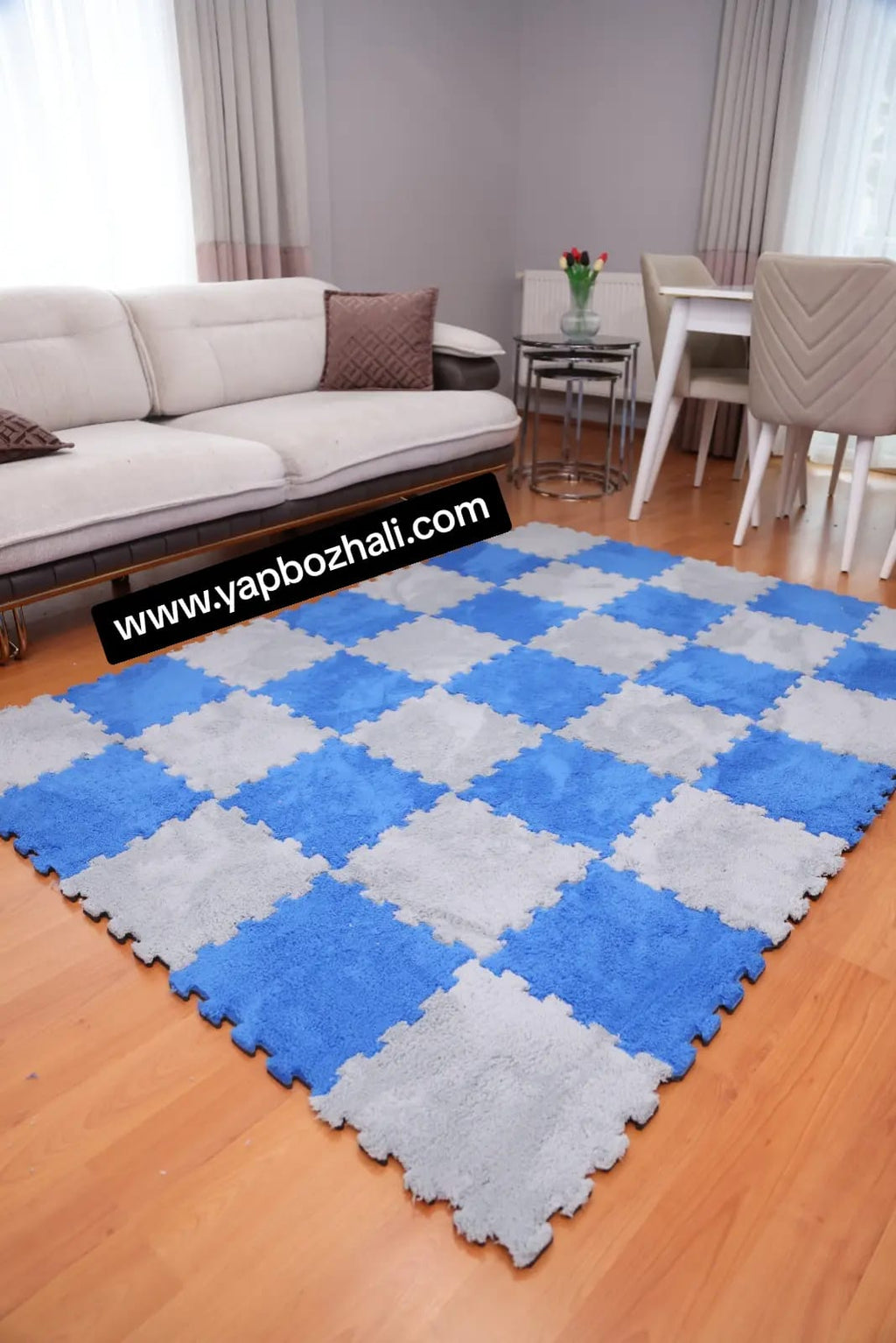 31 X 31 cm 10 Adet PELÜŞ KOMBİN YAPBOZ PUZZLE HALILAR Yapbozhalı