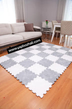 31 X 31 cm 10 Adet PELÜŞ KOMBİN YAPBOZ PUZZLE HALILAR Yapbozhalı