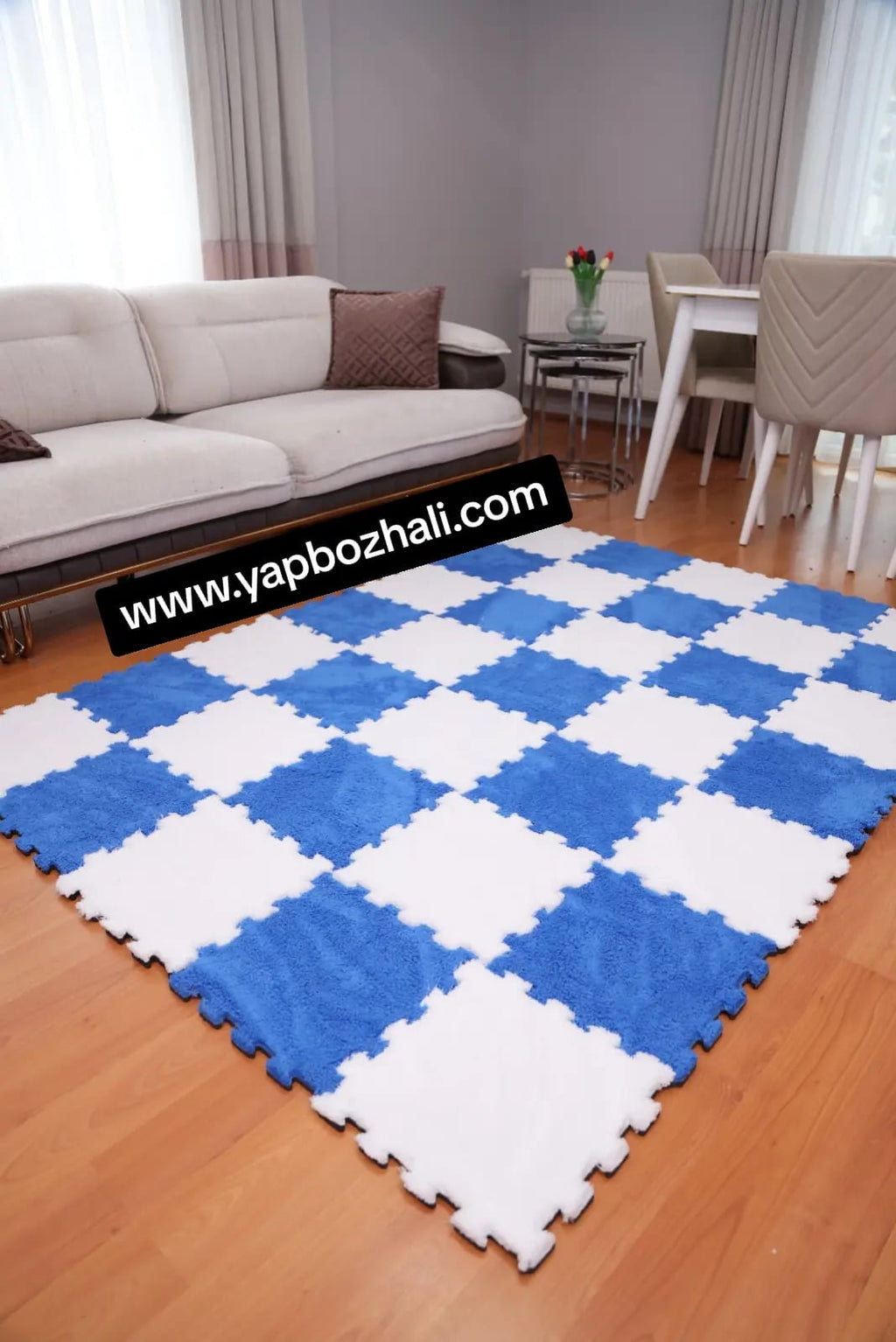 31 X 31 cm 10 Adet PELÜŞ KOMBİN YAPBOZ PUZZLE HALILAR Yapbozhalı