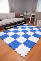 31 X 31 cm 10 Adet PELÜŞ KOMBİN YAPBOZ PUZZLE HALILAR Yapbozhalı