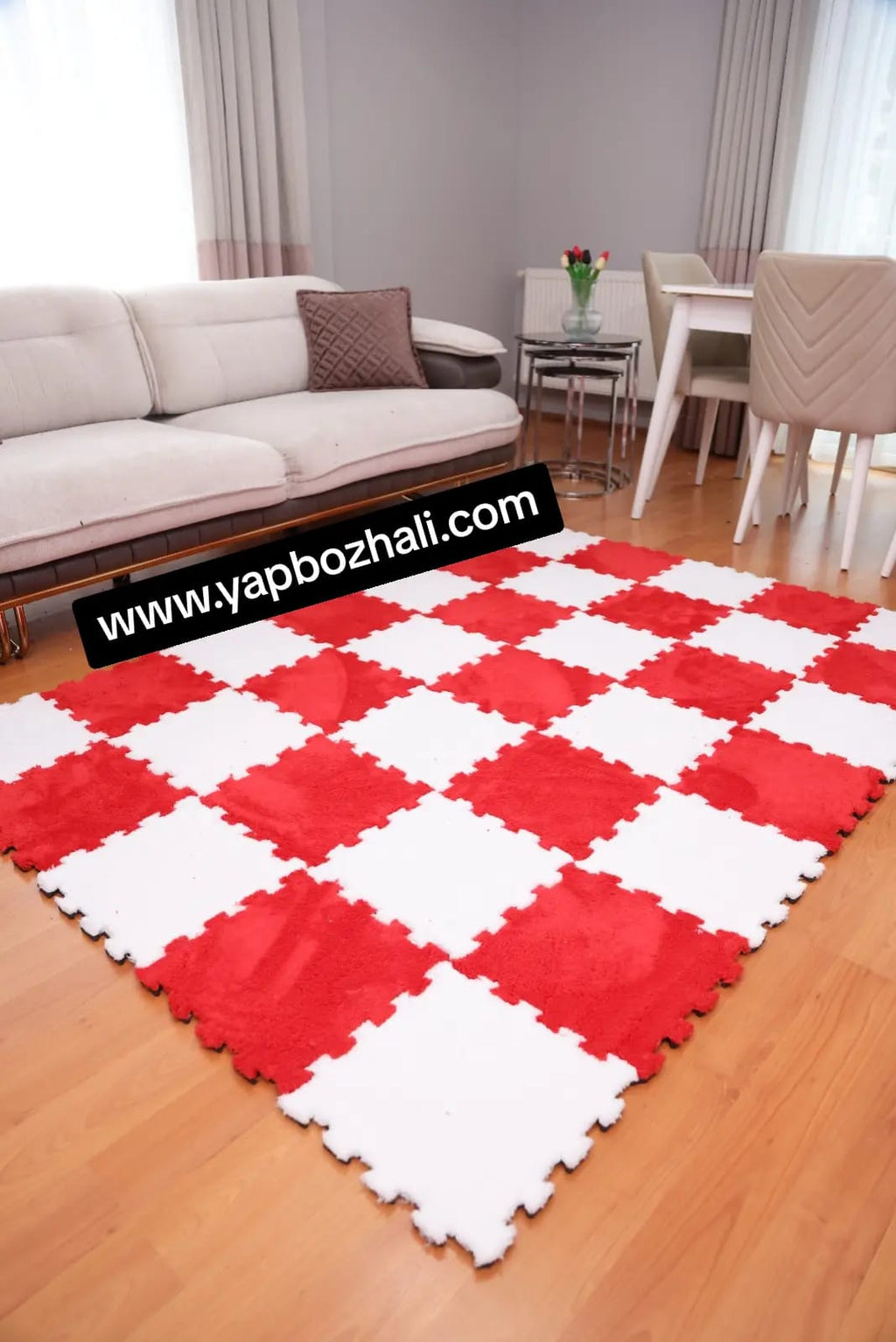 31 X 31 cm 10 Adet PELÜŞ KOMBİN YAPBOZ PUZZLE HALILAR Yapbozhalı