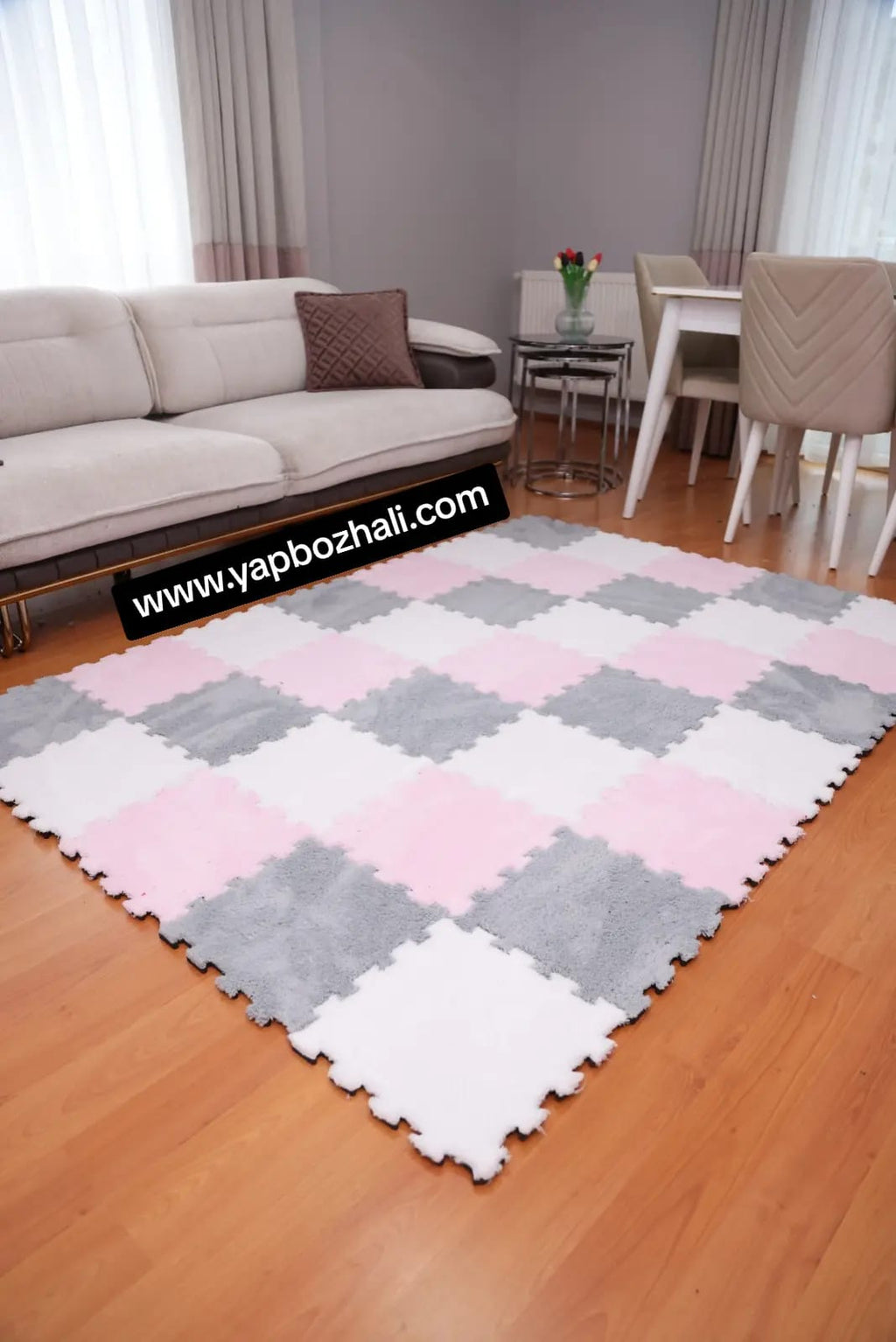 31 X 31 cm 10 Adet PELÜŞ KOMBİN YAPBOZ PUZZLE HALILAR Yapbozhalı