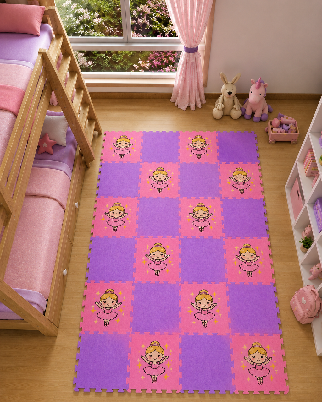 Baskılı Çocuk Odası Yapboz Halı 31x31